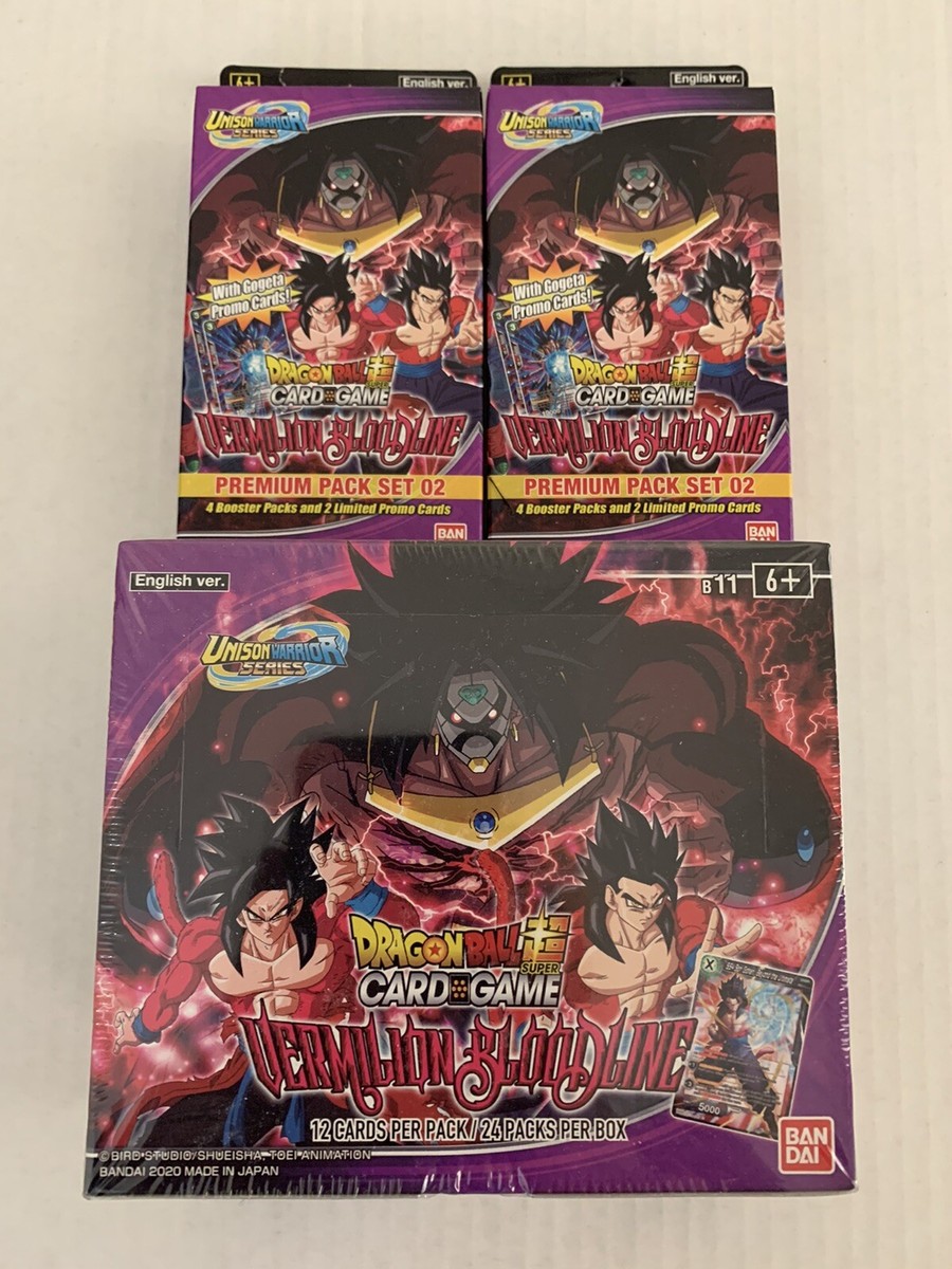 vermilion bloodline booster box 1st edition Dragon Ball Super Vermilion Bloodline Booster Box + 2 Premium Packs 1st  Edition