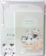 Mochipan Cat Letter Envelope Set KAMIO Made in JAPAN Mochi Mochi Panda
