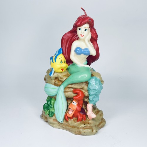 Vintage Disney Little Mermaid Candle - Collectable 16cm Wax Candle in VGC - Picture 3 of 12