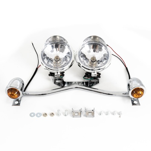 Passing Turn Signal Lamps Driving Fog Spot Light Bar Fit For Harley Motorcycle - Bild 8 von 14