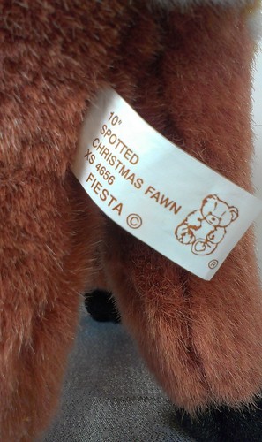 Fiesta Hirsch Plüsch Rehkitz braun gepunktet 1996 Weihnachten 10 Zoll Stofftier xs4656 - Bild 7 von 7