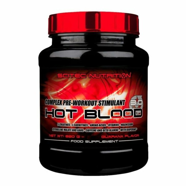 2 X Scitec Nutrition Hot Blood 300g Pre Workout Guarana BB