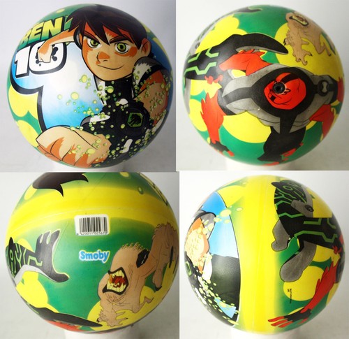 RARE FIRST SERIES BEN 10 FOUR ARMS RUBBER BALL BY SMOBY SPAIN NEW NOS ! - Picture 1 of 6