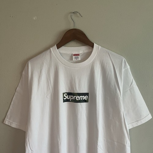 Supreme Box Logo Tee Yellow Camo FW17 2017 AUTHENTIC XL X-LARGE - Picture 2 of 8