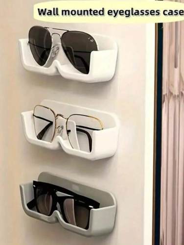 1 pc Wall-Mounted Eyeglass Storage Rack - Sunglasses & Glasses Display Holder - Picture 2 of 16