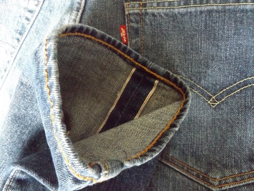 Selvage Men's L34 Strauss Blue Fitting Jeans Levi Slim amp; Tapered Co 508 W34 78Tq47