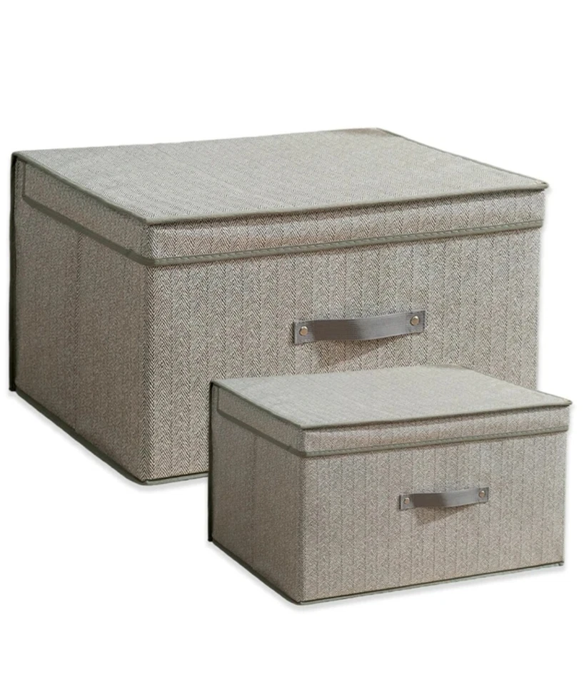 Scatola Salvaspazio Portatutto con Coperchio Contenitore pieghevole 9 Misure - Immagine 2 di 4