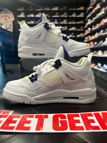 Air Jordan 4 Metallic Purple Größe 7y Schuhe Grundschule - Bild 2 von 7