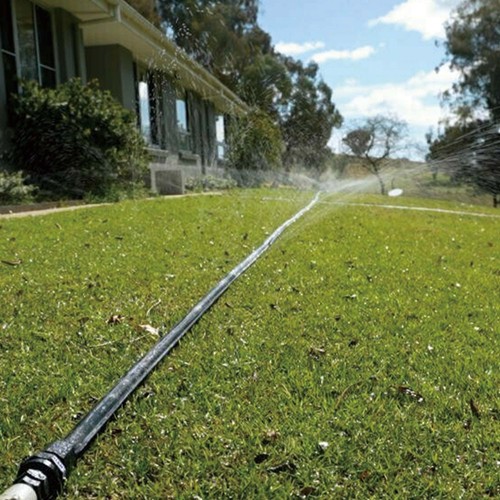 50FT Garden Sprinkler Soaker Hose PVC Flat Drip Irrigation Hose Black Vegetable - Picture 8 of 8