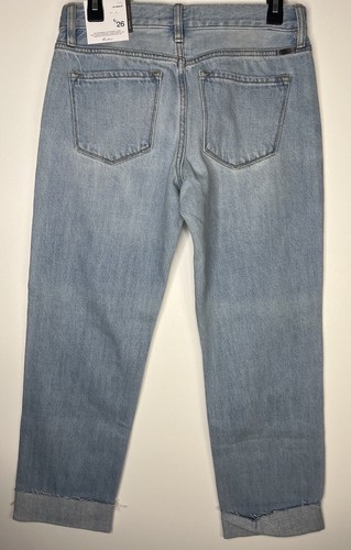 Kancan Boyfriend Denim Jeans Algodon 5/26 Distressed Cut Off hellblaue Waschung NEU - Bild 9 von 19