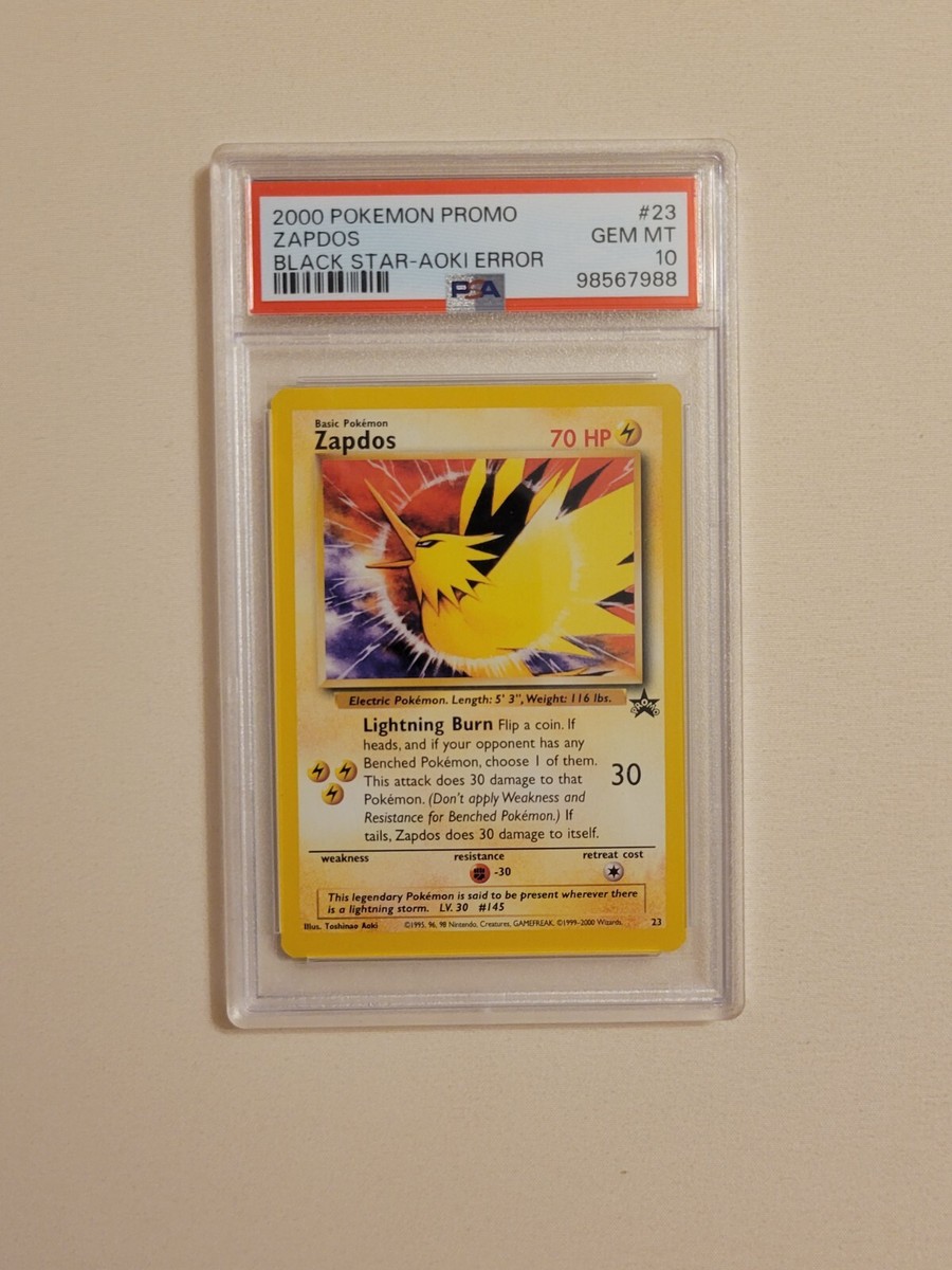 ポケカ Zapdos - Pokemon WOTC Black Star Promo #23 - Aoki Error