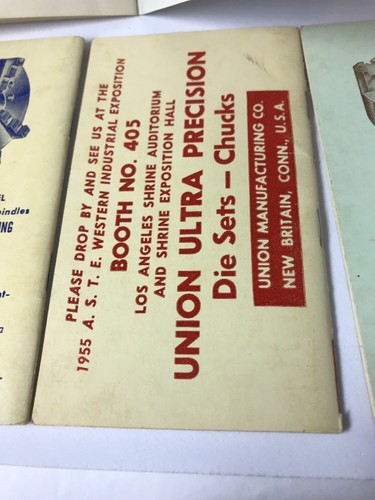 Rare "Union Chucks" Lot 11 Pocket Booklets 1950's Union Manu.Co. Advertising CT - Picture 2 of 12