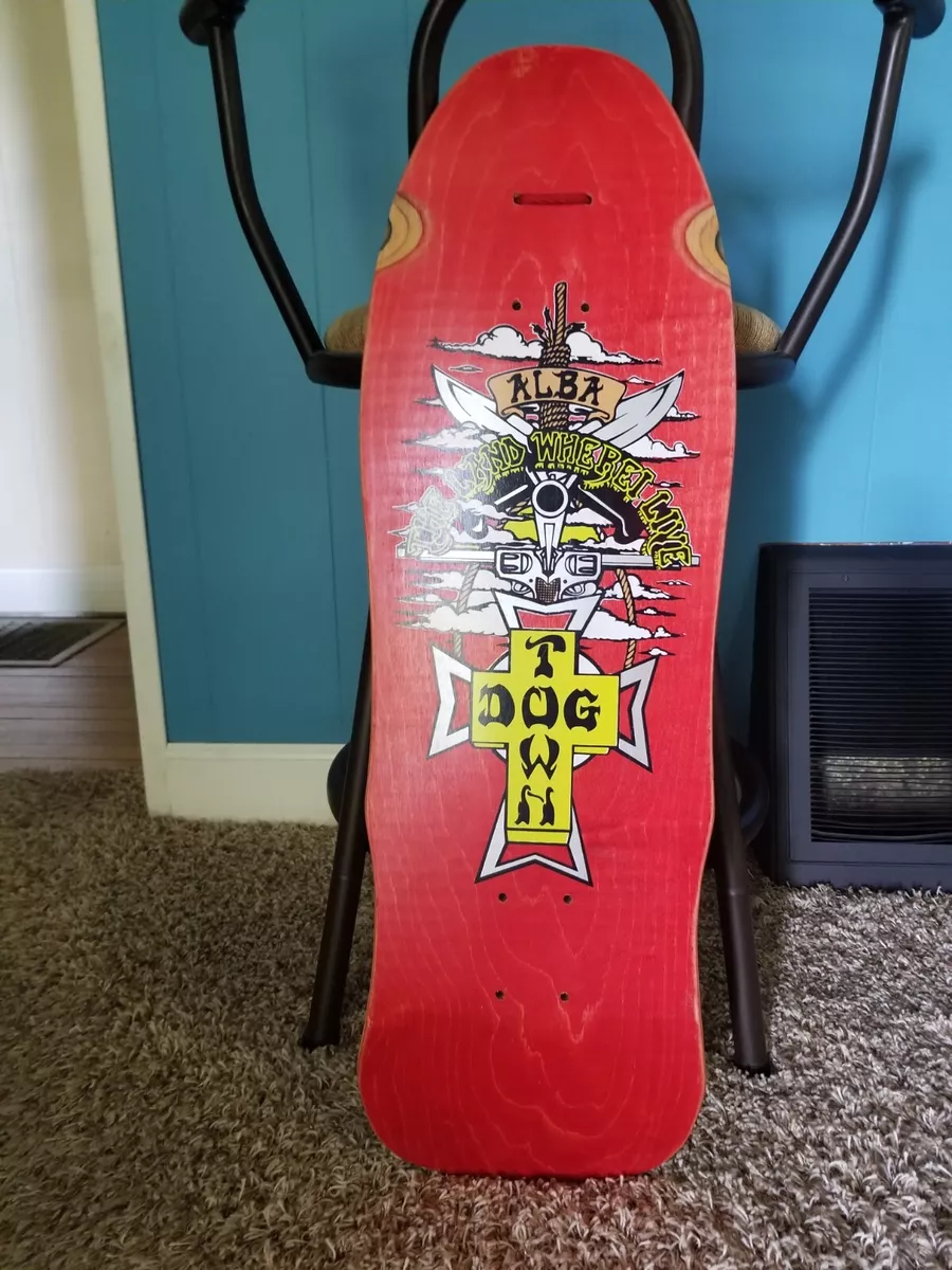 VTG 80s Original NOS DOGTOWN Skateboard Deck Land Where I Live Micke Alba
