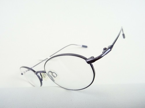 Esprit Brillengestell Fassung mit ovalen Gläsern Metall blau lila leicht Gr. S - Picture 2 of 5