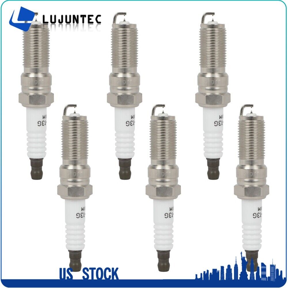 6Pcs Spark Plugs For Ford Fusion Taurus 3.5L Lincoln MKT 3.7L 2010-2012 Iridium