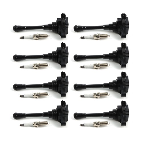 8X ignition coils+8X Iridium Spark Plugs for Nissan NV2500 2018-2020 UF812 93501 - Picture 2 of 13