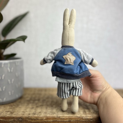 Maileg Mini Rabbit Boy With Clothing - Retired Rabbit Boy Collectible - Star Top - Picture 8 of 13