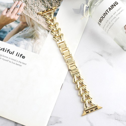 Slim Fashion Metal Bracelet Watch Band For iWatch SE Series 10 9 8 7 6 5 4 Ultra - Picture 24 of 32