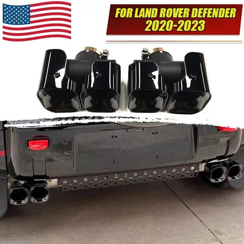 For 2020-25 LR Defender 90 110 130 Rear Tail Exhaust Muffler Tip Pipes `3.0L - Picture 2 of 11