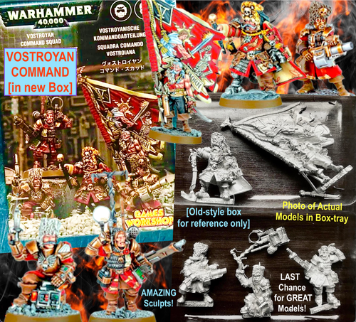 VOSTROYAN FIRSTBORN COMMAND SQUAD~5 no box GW METAL~Games Workshop WARHAMMER 40K - Picture 1 of 11