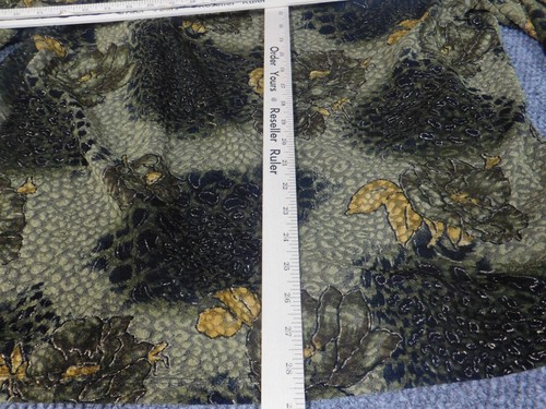 TanJay Jacket Large Womens Green Floral button collar stretch open polyester - Picture 11 of 11