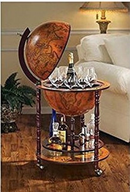 Vintage Liquor Cabinet 16th Century Globe Antique Home Bar Wine Vintage Liquor Cabinet 16th Century Globe Antique Home Bar Wine Spirits Storage - Vintage Liquor Cabinet 16th Century Globe Antique Home Bar Wine