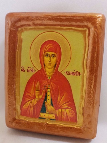 Heilige Baleria Valerie Valeria Valery von Palästina seltene christlich-orthodoxe Ikone - Bild 1 von 8