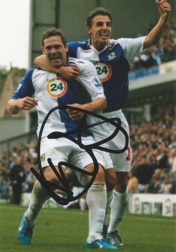BLACKBURN: DAVID DUNN SIGNED 6x4 ACTION PHOTO+COA - 第 1/1 張圖片