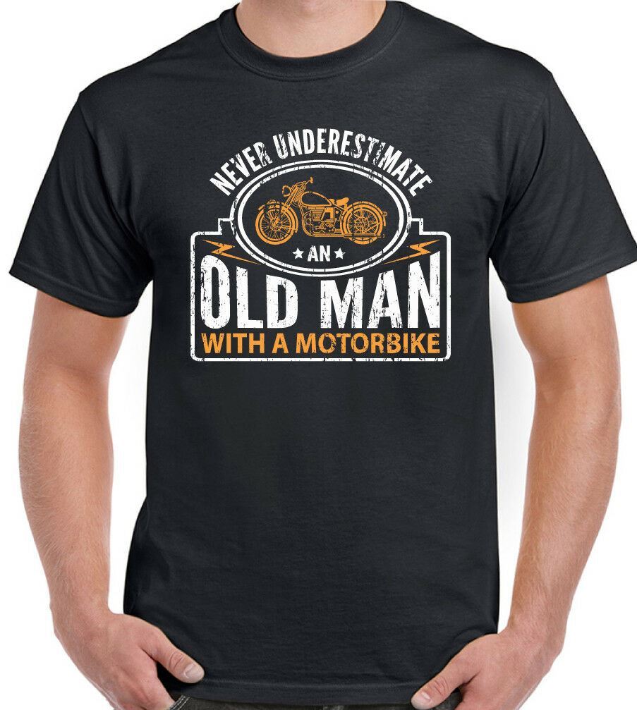 BIKER T-SHIRT Motorbike Motorcycle Cafe Racer Chopper Bike Mens Funny Skull Top - Picture 19 of 44