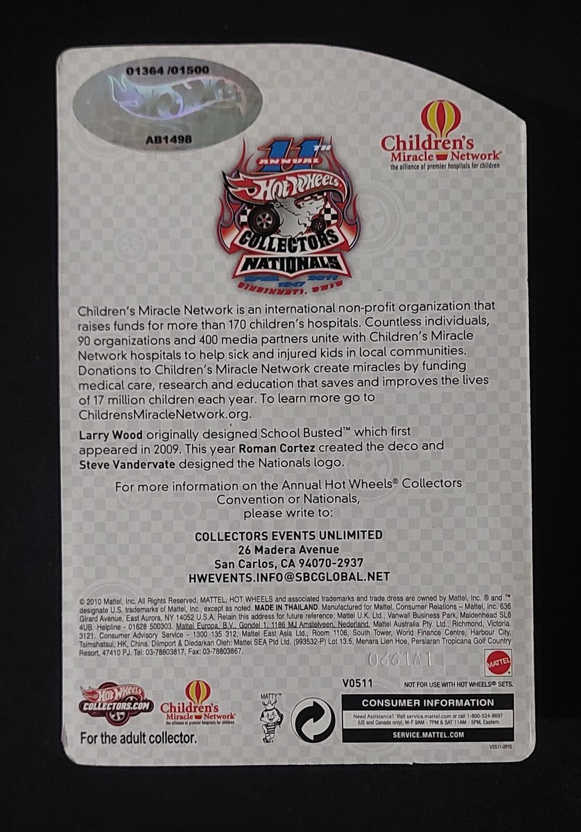 低価格 School Wheels Hot Busted Nationals Collectors Annual 11th 乗用車
