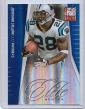 2009 Donruss Elite Series Blue #19 Jonathan Stewart - 144/199 - Carolina Panther