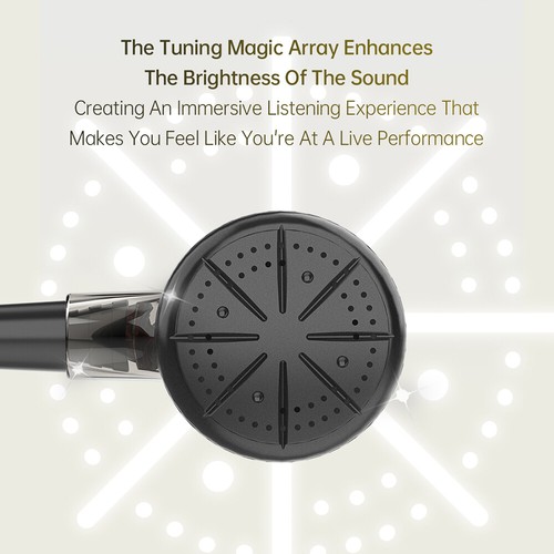 Wired In-ear Earphones Monitor Headphones HIFI Line Control Headphones with Mic - Picture 9 of 12