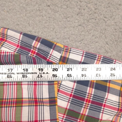 Camisa Ralph Lauren Blake Para Hombre L Multicolor A Cuadros Manga Corta Algodón Abotonada - Imagen 6 de 10