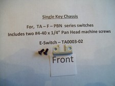 Chassis, Single Key, Push Button Switch, TA0003-02, E-Switch / Toneluck / C K