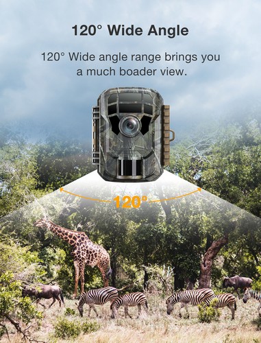 2 Pack Campark Trail Camera 36MP 2K Wildlife Game Hunting Cam IR Night Vision - Picture 8 of 13