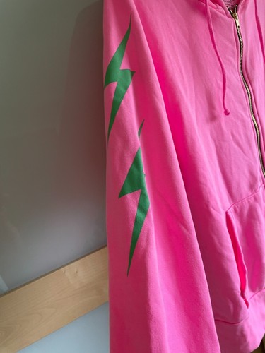 Aviator Nation Bolt Zip Graphic Hoodie XXL Neon Pink - Picture 7 of 7