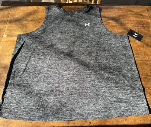 UNDER ARMOUR NEW WOMEN 2X PLUS SIZE TECH TWIST TANK (BLACK) Top Training Loose - Picture 8 of 9