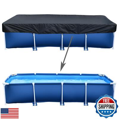 #ad #ad 157quot; X 83quot; Rectangle Pool Cover Made of 210D Heavy Duty Waterproof Oxford Fa