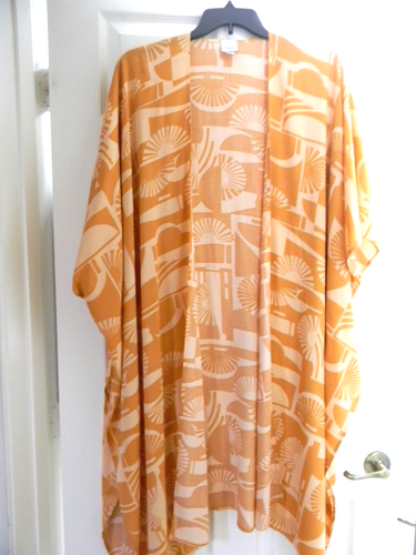 Sonoma Goods For Life, Plus Size Tones of Peach, Topper/ Kimono/ Beach Coverup - Picture 2 of 8