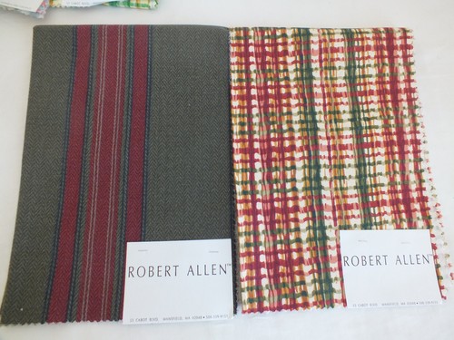 25 CRAFT COTTON drapery Robt Allen 23"x18" Samples fabric 2.5 lbs vintage OOP - Picture 7 of 9
