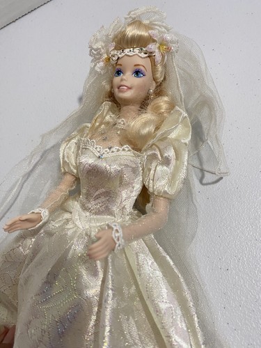 Barbie Estrella Lirio Novia Muñeca Porcelana 1994 Mattel Crinolina, Zapatos, Velo, +. - Imagen 10 de 24