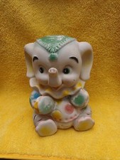 VTV 80's RARE ELEPHANT CIRCUS RUBBER SQUEAKY TOY 7"  MADE AT MÉXICO 