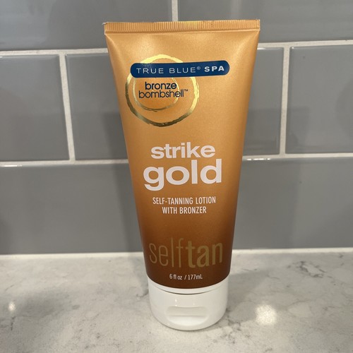 Bath & Body Works True Blue Spa Strike Gold Self Tanning Lotion With Bronzer