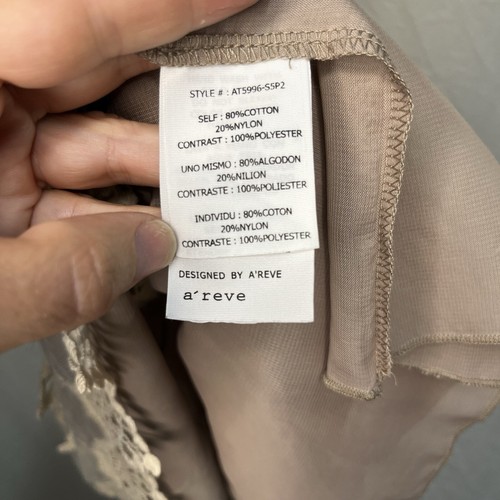 Damen A’reve Spitzentop Gr. M/L Braun & Creme - Bild 7 von 11