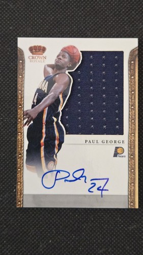 2011-12 PAUL GEORGE AUTO CROWN ROYALE PREFERRED SILHOUETTES SP ON-CARD #68/99! - Picture 1 of 17