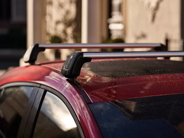 2019 2024 Mazda 3 Hatchback Roof Rack Crossbars w moldings BDENV3840