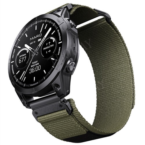 Nylon Strap for Garmin Fenix 7X 6X Pro 5X Plus 3 3HR Epix Pro 51mm Band Sports - Picture 23 of 54