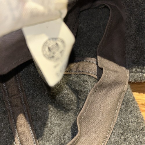 Vintage J. Crew Polartec grau Fleece Mütze große Ohrenwärmer Klappen 90er Ruderer Trapper - Bild 7 von 9