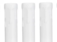 3" White Metal Candelabra Base Drip Candle Covers-Sleeves  - Lot 3