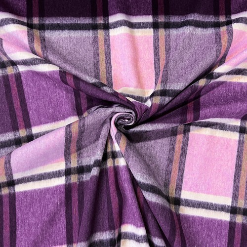 Checkered Coat Fabric Shirts Wool Clothing Soft Decor - Picture 23 of 56